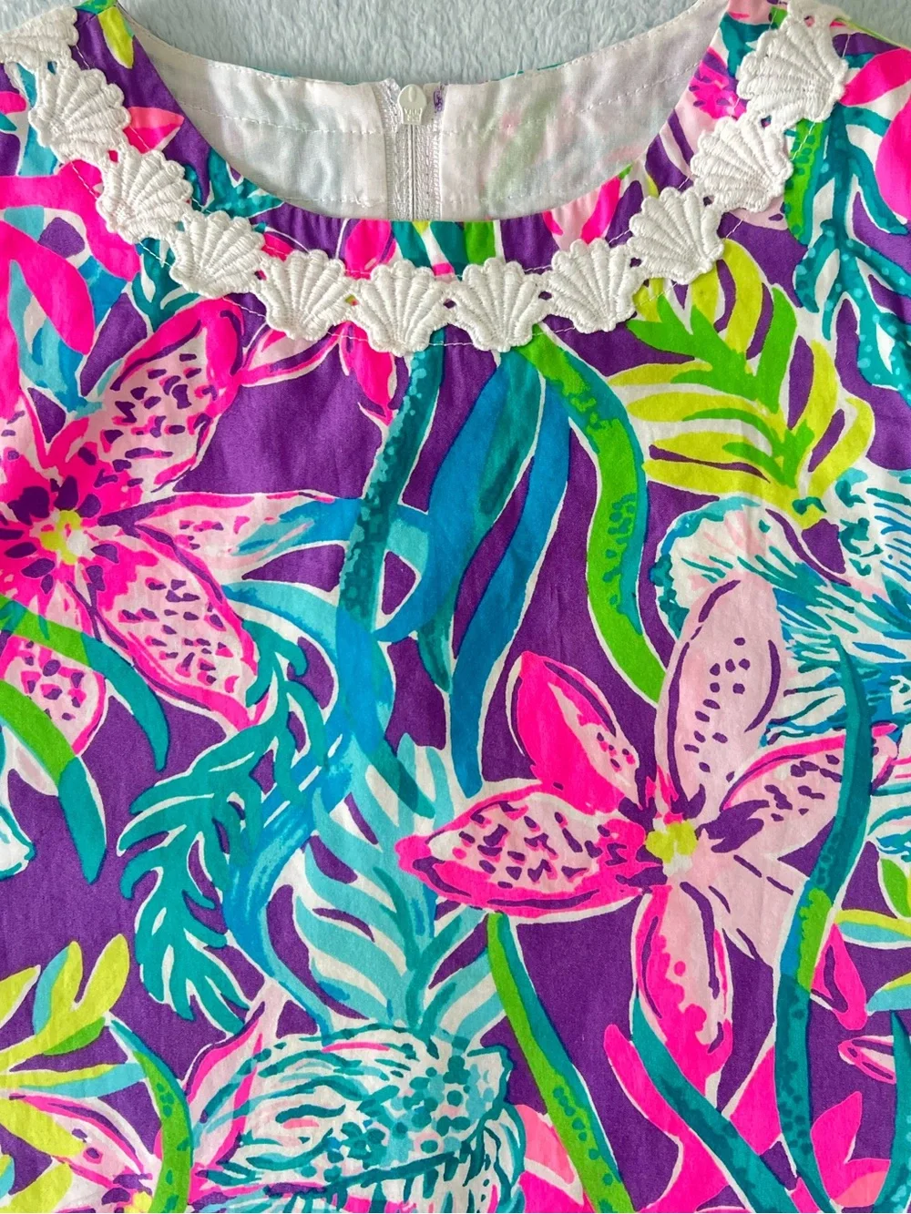 Lilly Pulitzer Shift dress party all the tide Girl size 7